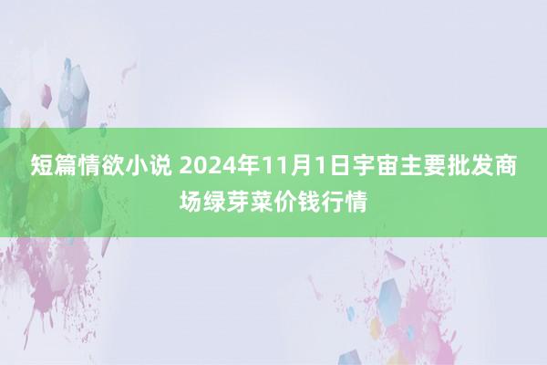 短篇情欲小说 2024年11月1日宇宙主要批发商场绿芽菜价钱行情