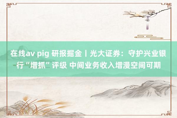 在线av pig 研报掘金丨光大证券：守护兴业银行“增抓”评级 中间业务收入增漫空间可期