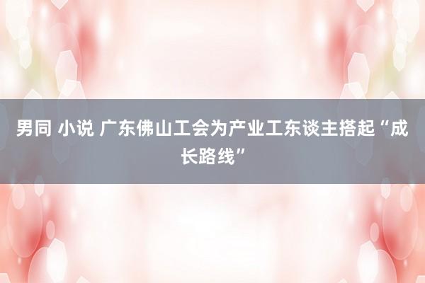 男同 小说 广东佛山工会为产业工东谈主搭起“成长路线”