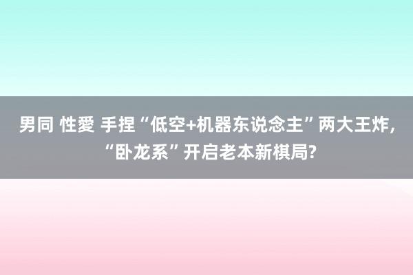 男同 性愛 手捏“低空+机器东说念主”两大王炸， “卧龙系”开启老本新棋局?